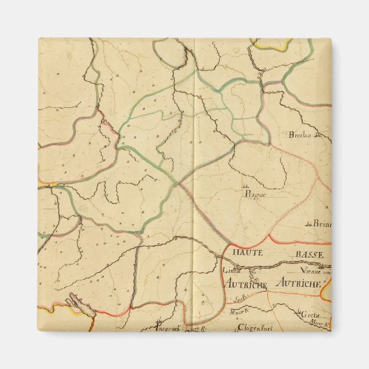 Oostenrijk en Tsjechië 3 Magneet (Voorkant)