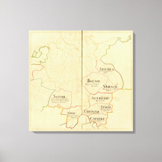 Oostenrijk en Tsjechië Canvas Afdruk (Voorkant)