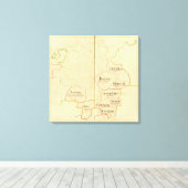 Oostenrijk en Tsjechië Canvas Afdruk (Insitu (Houten vloer))