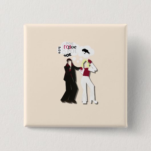 Oostenrijk Eurovisie Edgar Allan Poe Button (Voorkant)