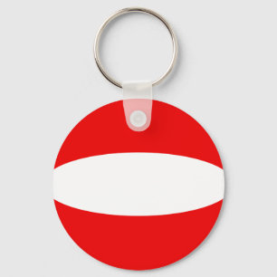 Oostenrijk Fisheye Flag Sleutelhanger