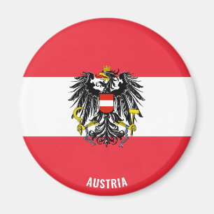 Oostenrijk Flag Charming Patriotic Magneet