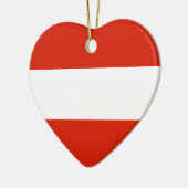 Oostenrijk Flag Heart Ornament (Links)