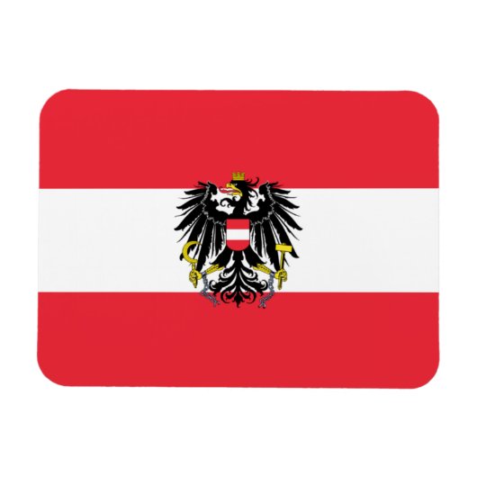 Oostenrijk Flag Magnet Magneet (Horizontaal)