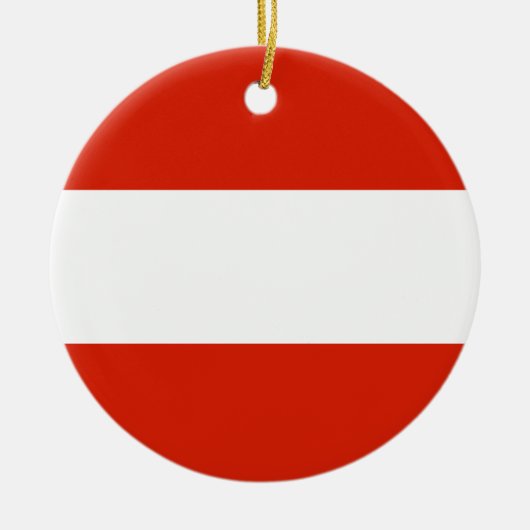 Oostenrijk Flag Ornament (Voorkant)