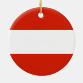 Oostenrijk Flag Ornament (Achterkant)