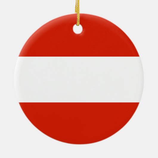 Oostenrijk Flag Ornament (Achterkant)