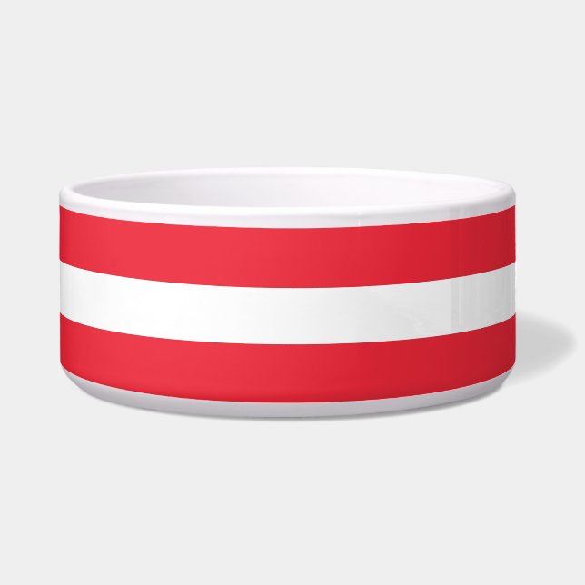 Oostenrijk Flag Pet Bowl Voerbakje (Voorkant)
