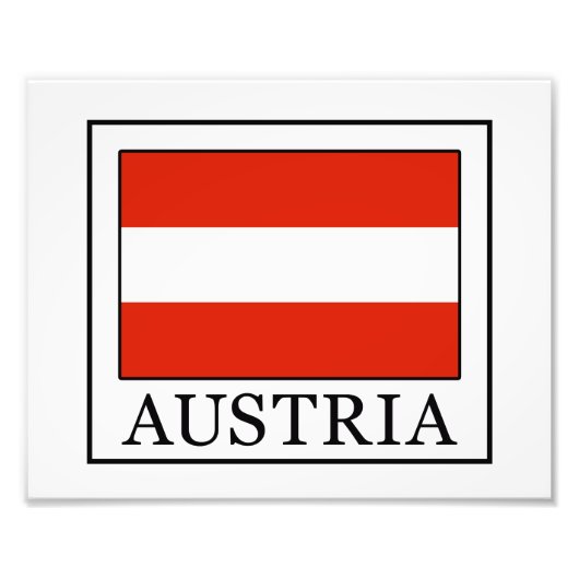 Oostenrijk Foto Afdruk (Voorkant)
