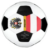 Oostenrijk Gepersonaliseerd, Vlag, Foto Voetbal (Gedraaid)