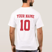 Oostenrijk Gepersonaliseerde Nationale Team Jersey T-shirt (Achterkant)