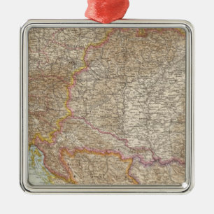 Oostenrijk Hongaarse Empire Map Metalen Ornament