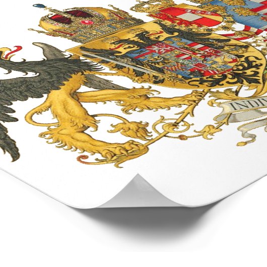 Oostenrijk-Hongarije (1915-18) - Wapenbekleding Poster (Hoek)