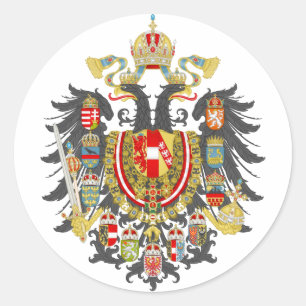 Oostenrijk Hongarije Empire Ronde Sticker