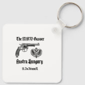 Oostenrijk Hongarije M1870 Gasser Revolver Sleutelhanger (Achterkant)