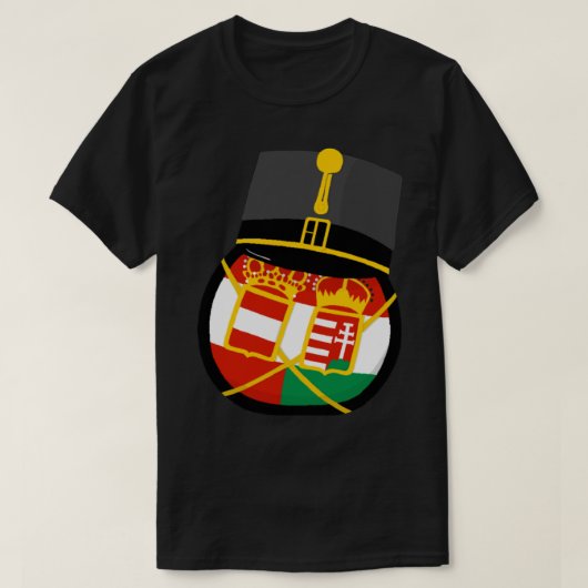 Oostenrijk-Hongarije (met Pet) T-shirt (Design voorkant)