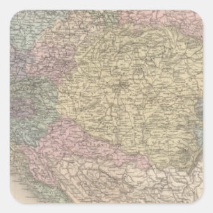 Oostenrijk Hongarije Vierkante Sticker