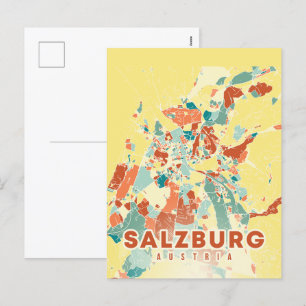 Oostenrijk hoofdstad Salzburg kaart