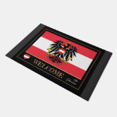Oostenrijk house mat, Austrian Flag Sport / Welcom Deurmat (Schuin)