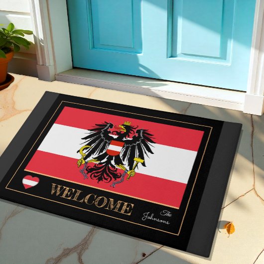 Oostenrijk house mat, Austrian Flag Sport / Welcom Deurmat