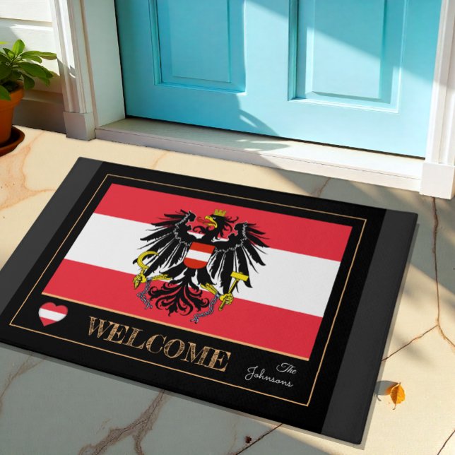 Oostenrijk house mat, Austrian Flag Sport / Welcom Deurmat (Creator heeft geüpload)