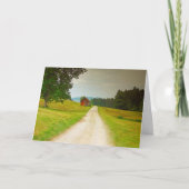 Oostenrijk houten hut en pad kaart (Voorkant)