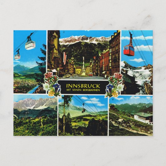 Oostenrijk, Innsbruck Multiview Briefkaart (Voorkant)