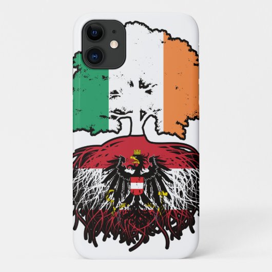 Oostenrijk - Irish Irish Tree Roots - vlag Case-Mate iPhone Case (Achterkant)