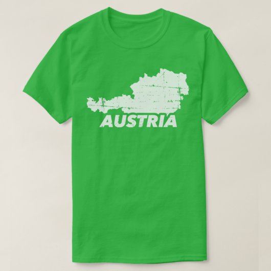 Oostenrijk kaart t-shirt (Design voorkant)