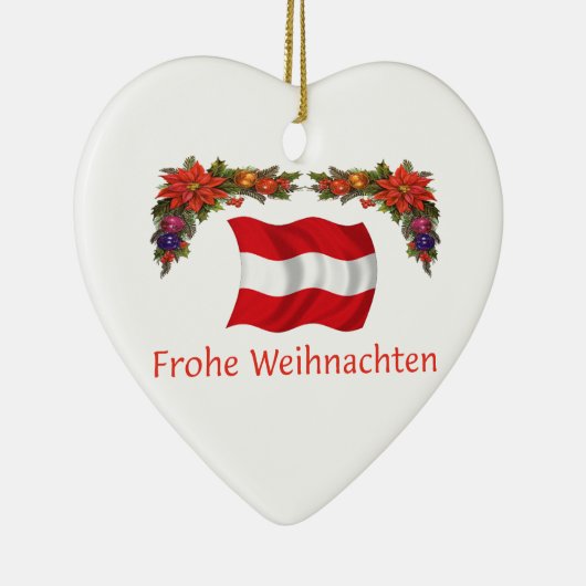 Oostenrijk Kerstmis Keramisch Ornament (Rechts)