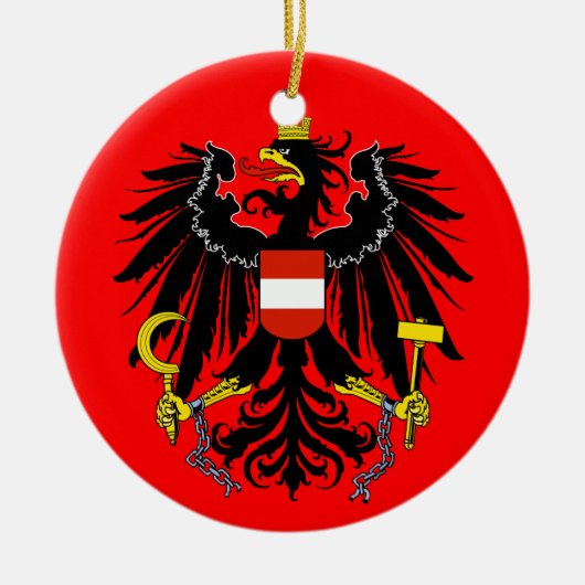 OOSTENRIJK * Kerstversiering Keramisch Ornament (Voorkant)