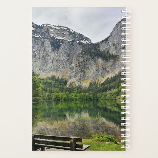 Oostenrijk Lake Tranquil Uitzicht Point Planner (Achterkant)