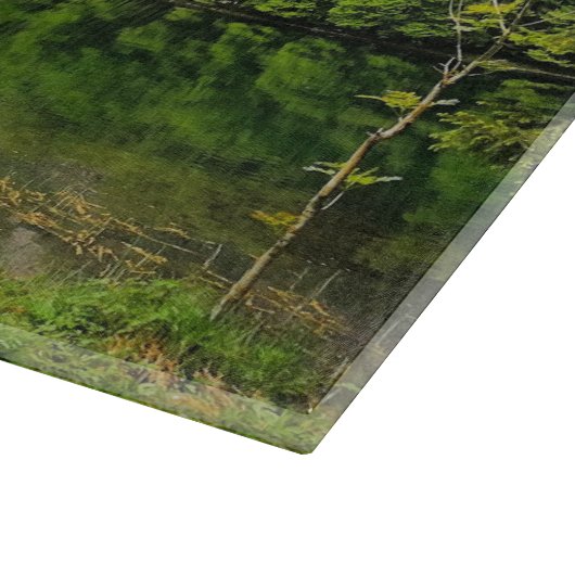 Oostenrijk Lake Tranquil Uitzicht Point Snijplank (Hoek)