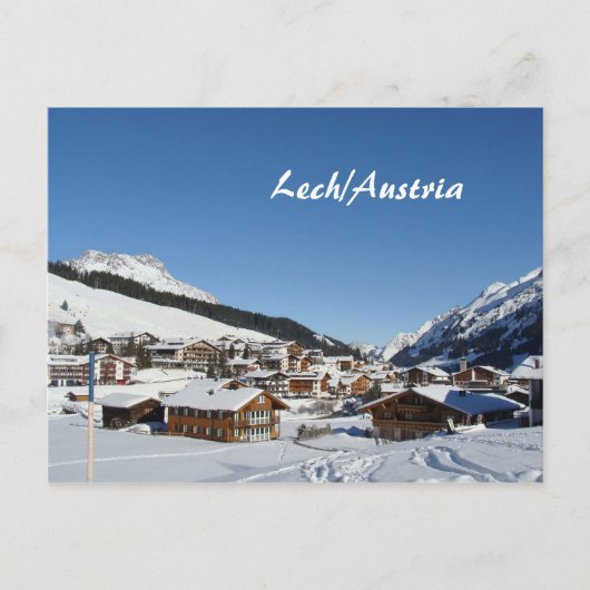 Oostenrijk Lech am Arlberg Briefkaart (Voorkant)