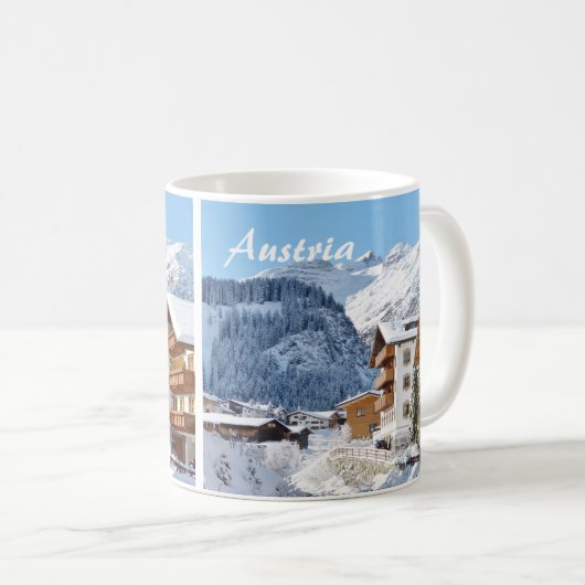 Oostenrijk, Lech am Arlberg - Mok Souvenir (Voorkant rechts)