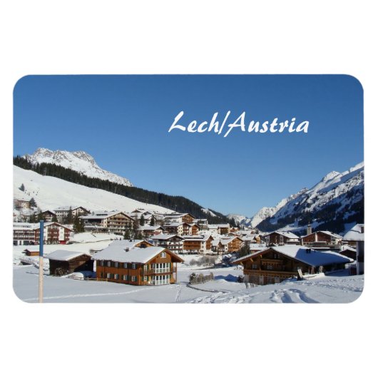 Oostenrijk, Lech am Arlberg Souvenir Magneet (Horizontaal)