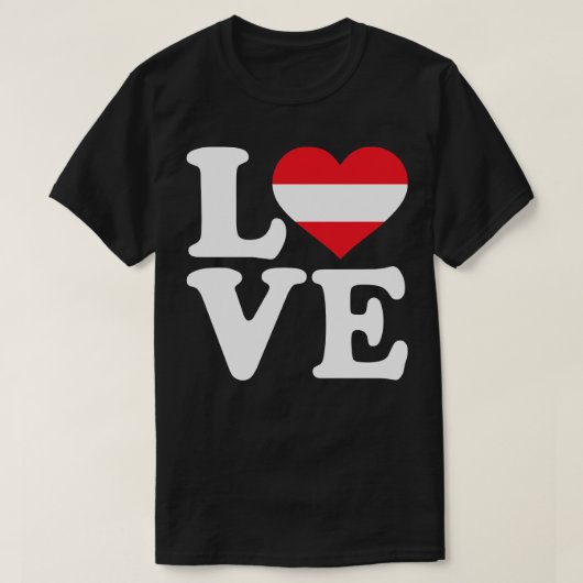 Oostenrijk liefde t-shirt (Design voorkant)