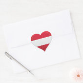 Oostenrijk liefde vlag trots hart sticker (Envelop)