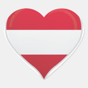 Oostenrijk liefde vlag trots hart sticker