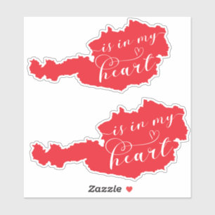 Oostenrijk ligt in mijn hart sticker