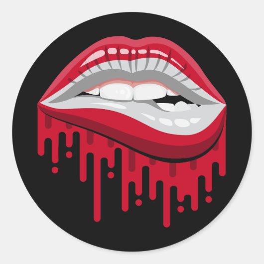 Oostenrijk lippen trots root flag ronde sticker (Voorkant)