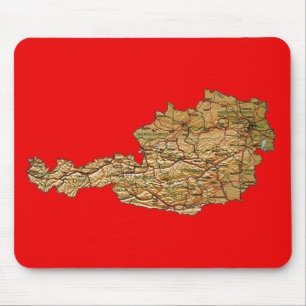 Oostenrijk Map Mousepad Muismat
