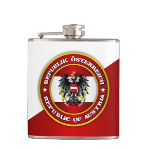 Oostenrijk Medallion Heupfles