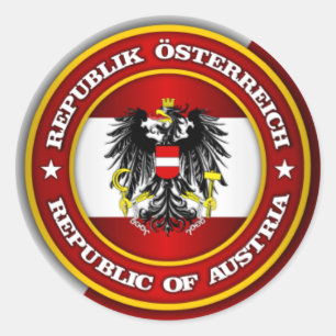 Oostenrijk Medallion Ronde Sticker