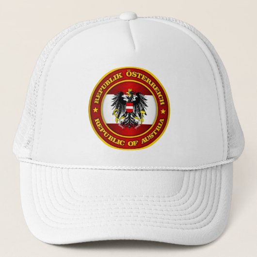 Oostenrijk Medallion Trucker Pet (Voorkant)