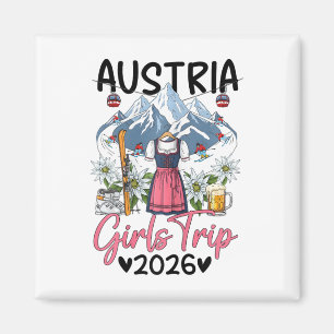 Oostenrijk Meisjesreis 2026 Skivakantie Magneet