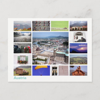 Oostenrijk met meerdere afbeeldingen briefkaart