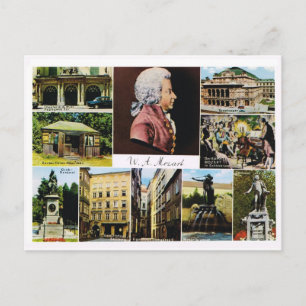 Oostenrijk, Mozart, met Mozart verbonden plaatsen Briefkaart