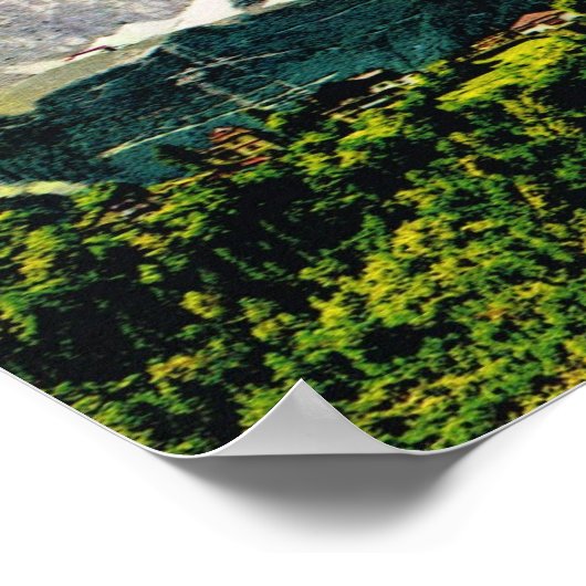  Oostenrijk, multiview Innsbruck Poster (Hoek)