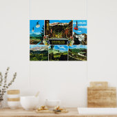  Oostenrijk, multiview Innsbruck Poster (Keuken)